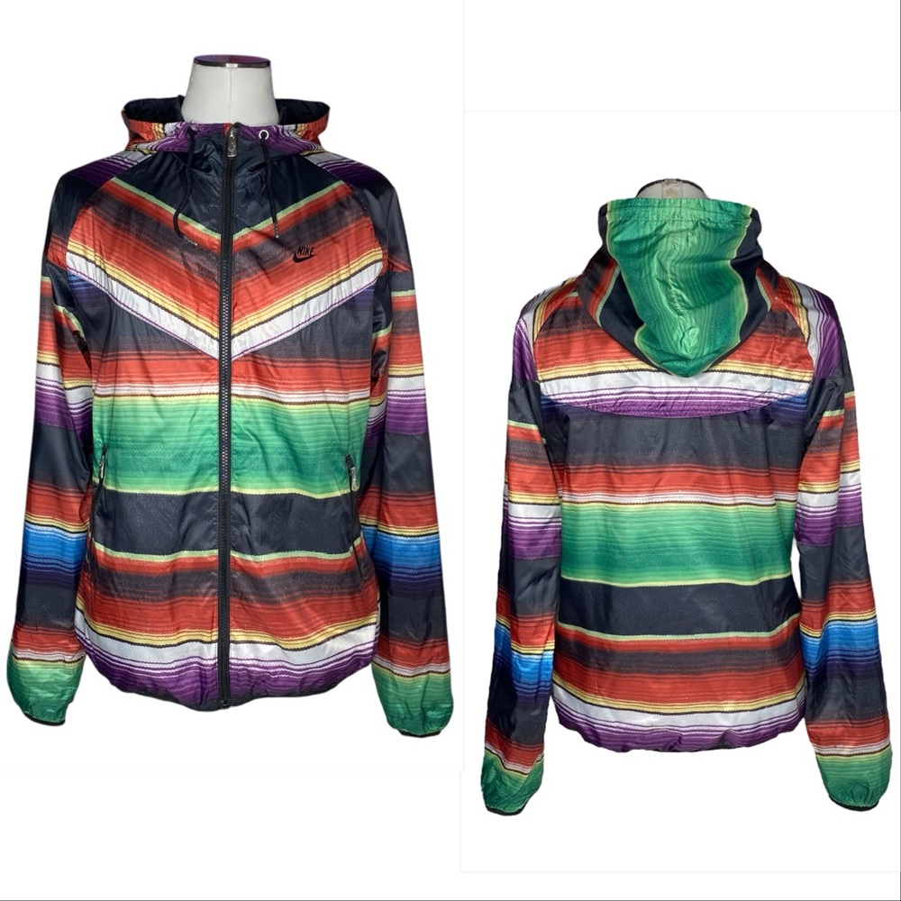 Nike Serape Print Windbreaker Hooded Jacket